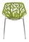 LeisureMod Modern Asbury Dining Chair with Chromed Legs, Set of 2
